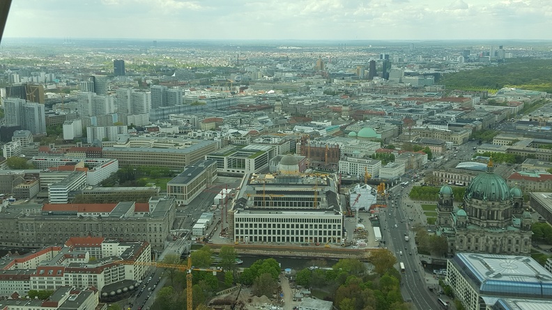 Berlin depuis la tour de la Télévision -Berliner Fernsehturm