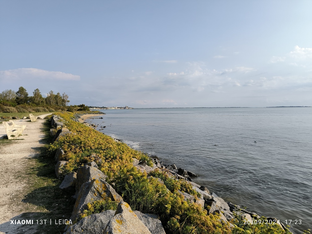 Vue de Fouras depuis côte Ouest Pointe de la fumée